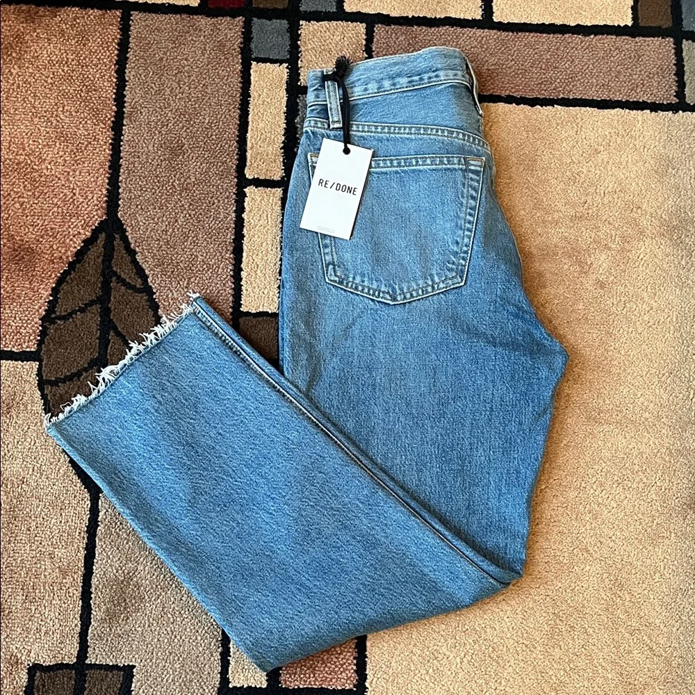 Re/Done Straight Leg Jeans (Size: 27) - Picture 10 of 10